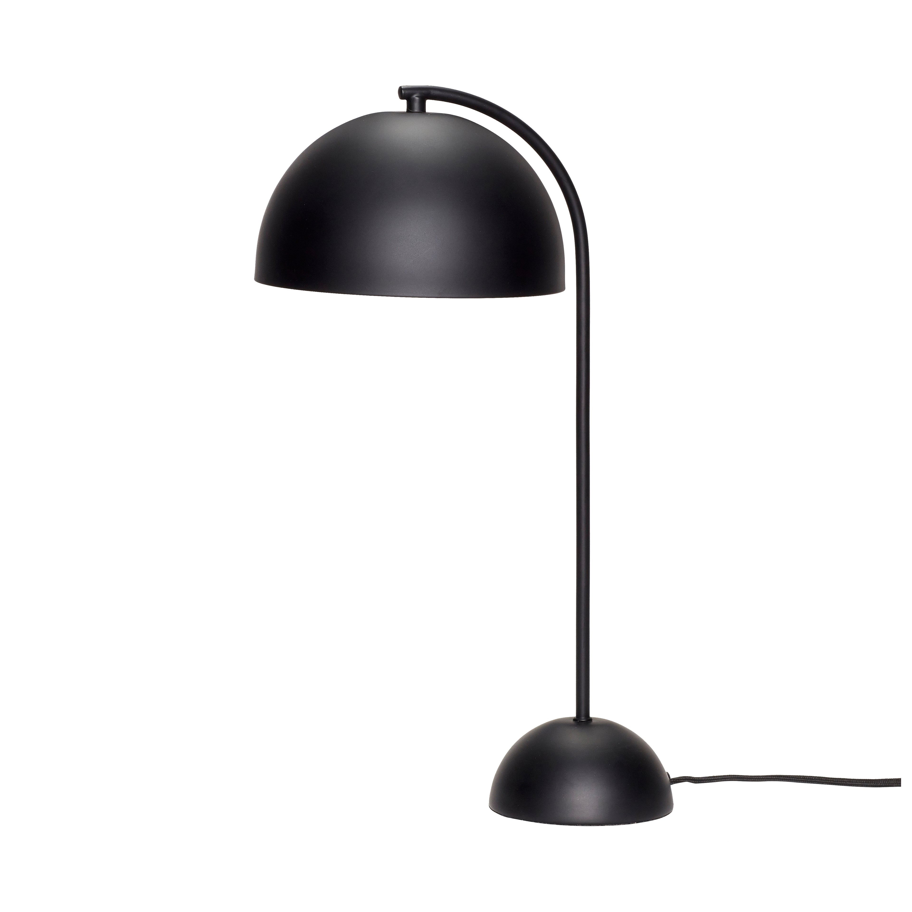 Lâmpada de mesa de formulário preto - Ø23xh48cm, e14/25w
