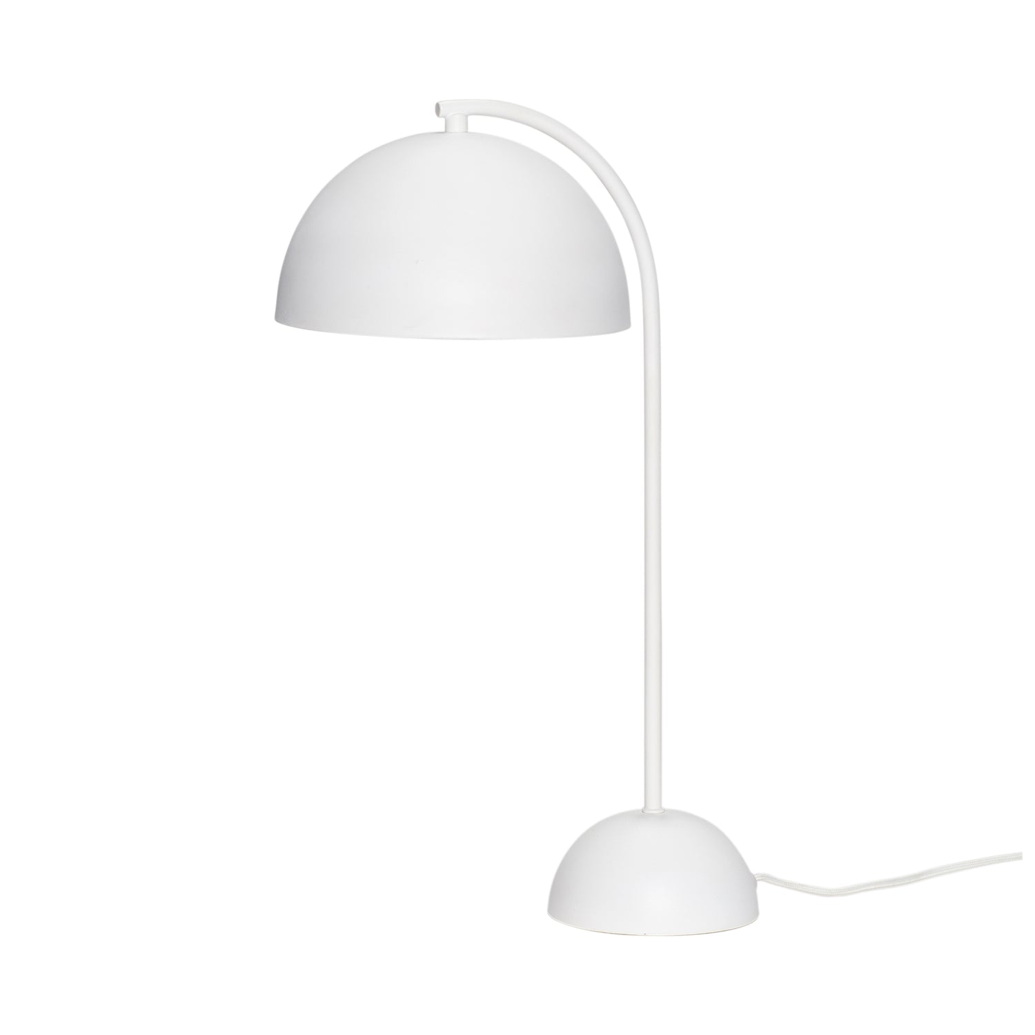Lâmpada de mesa de formulário Branco - Ø23xh48cm, E14/25W