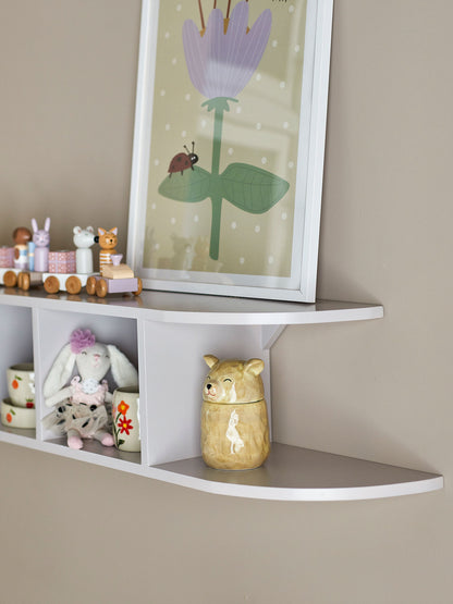Bloomingville mini elias prateleira, cinza, mdf