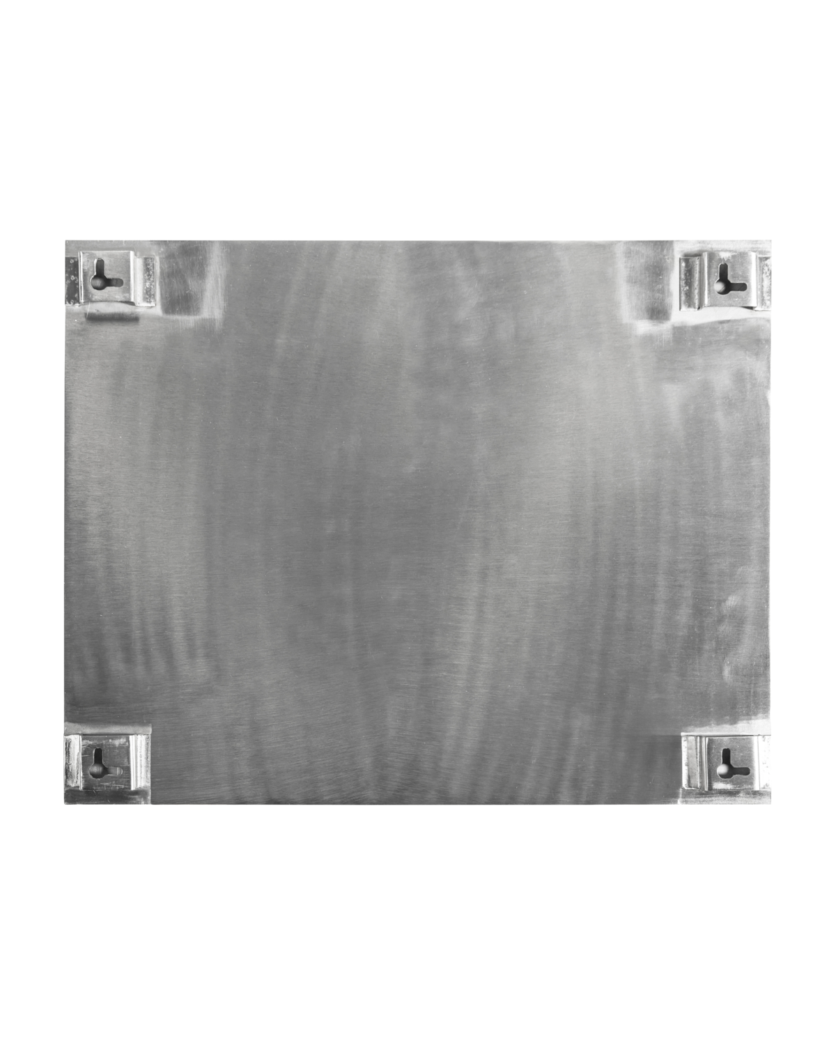 Placa, HDNema, acabamento prateado escovado