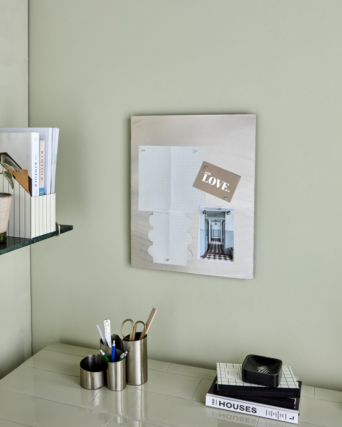 Placa, HDNema, acabamento prateado escovado