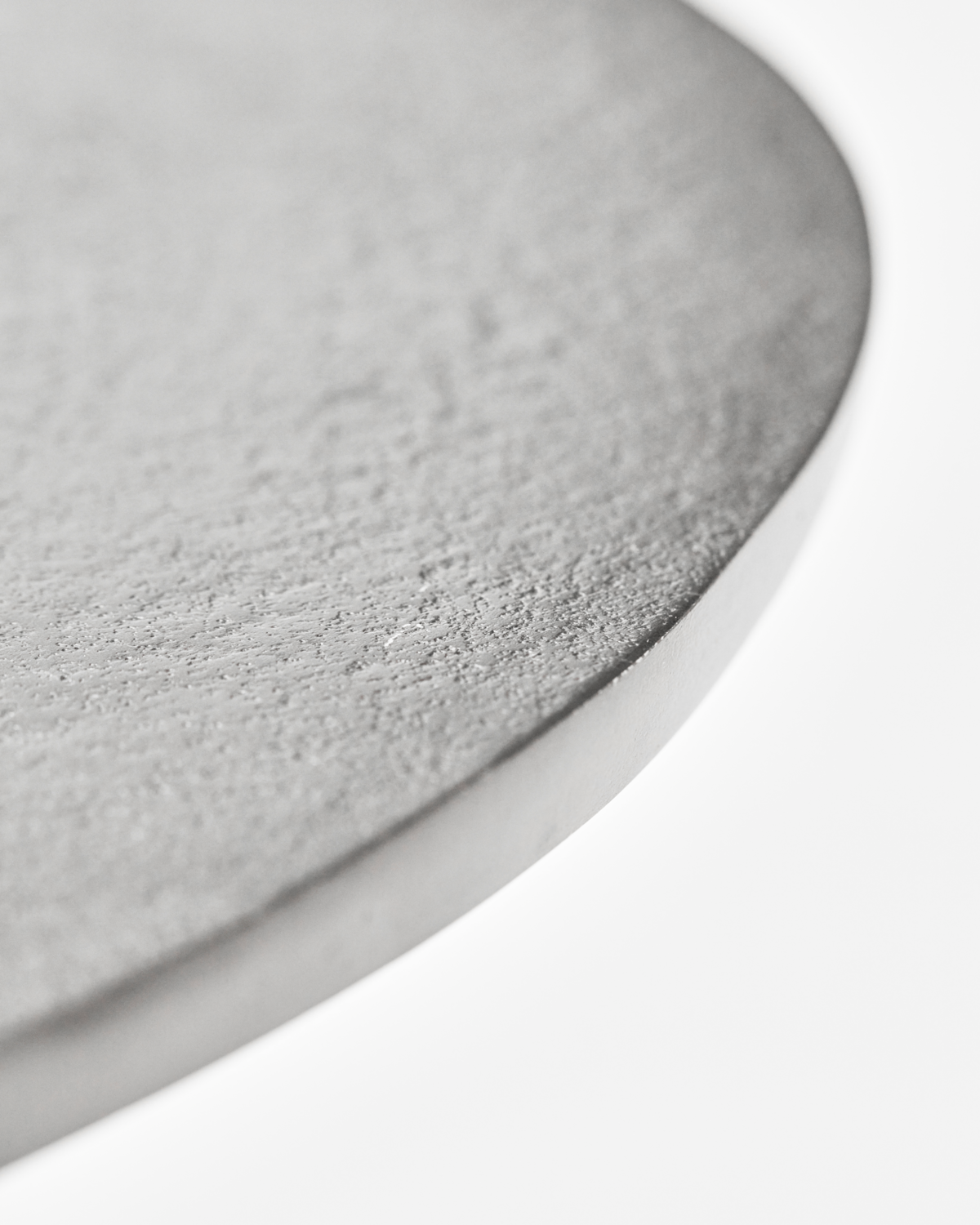 Mesa de centro, HDPan, acabamento prateado