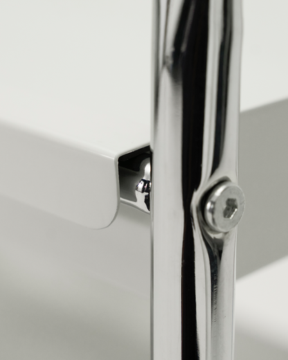 Carrinho, HDRoll, grande, acabamento prateado