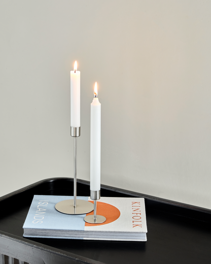 Castiçal, HDAnit, acabamento prateado