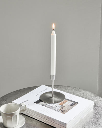 Castiçal, HDAnit, acabamento prateado