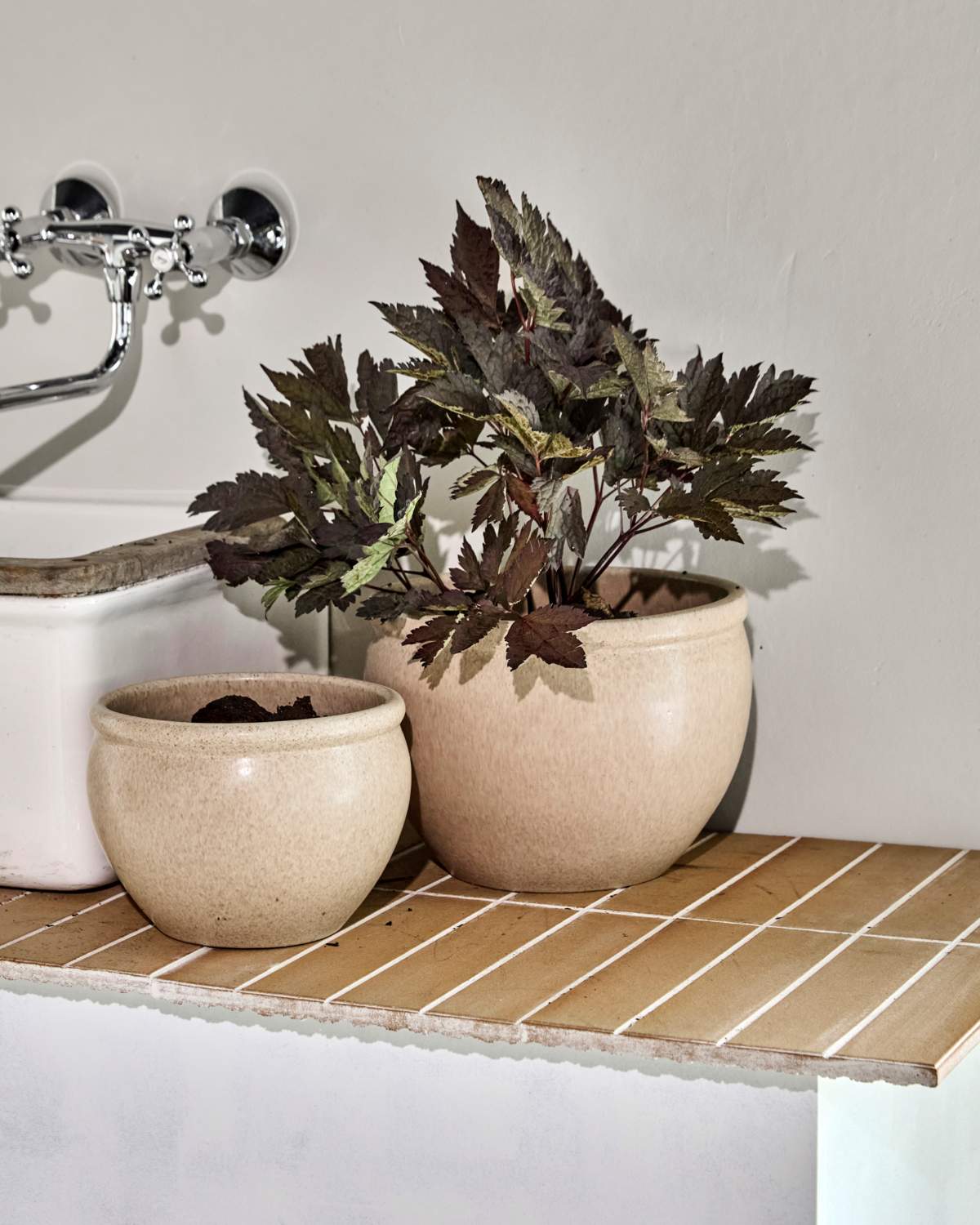 Vaso de flores, HDVale, Bege