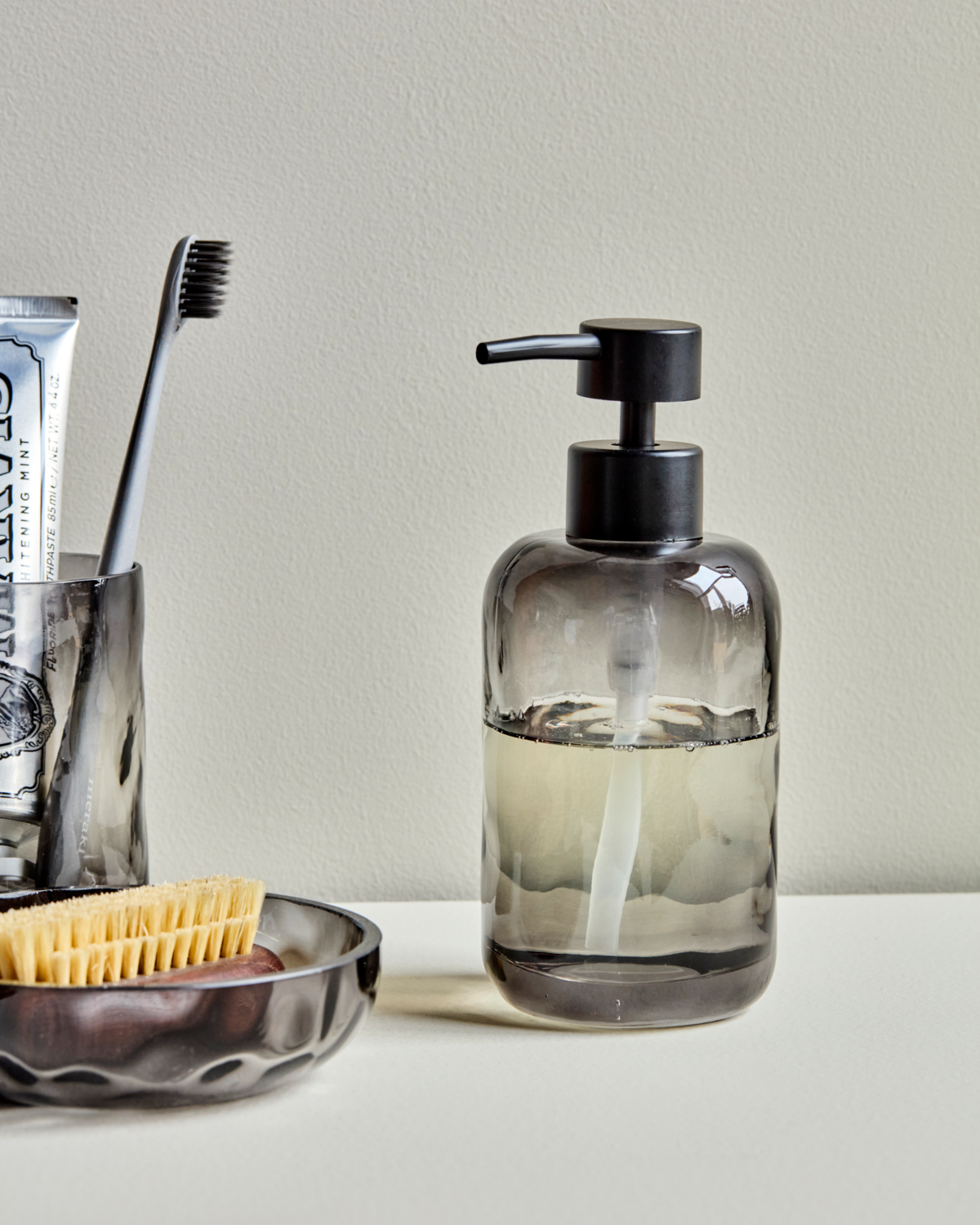 Dispensador de sabonete, HDWah, cinza