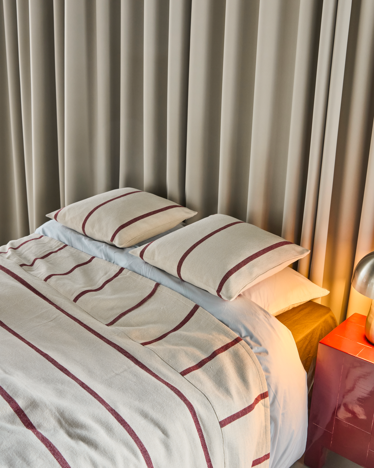 Capa de almofada, HDNula, Branco sujo; Marrom