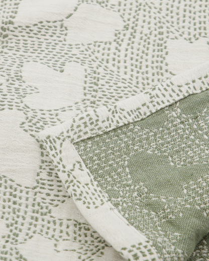 Colcha, HDMori, Branco sujo; Cor cáqui