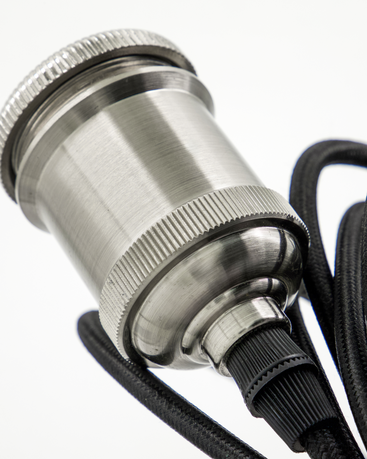 Soquete E27, HDFly, acabamento prateado