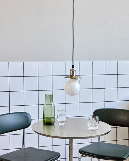 Abajur, chapéu HD, prata escovada