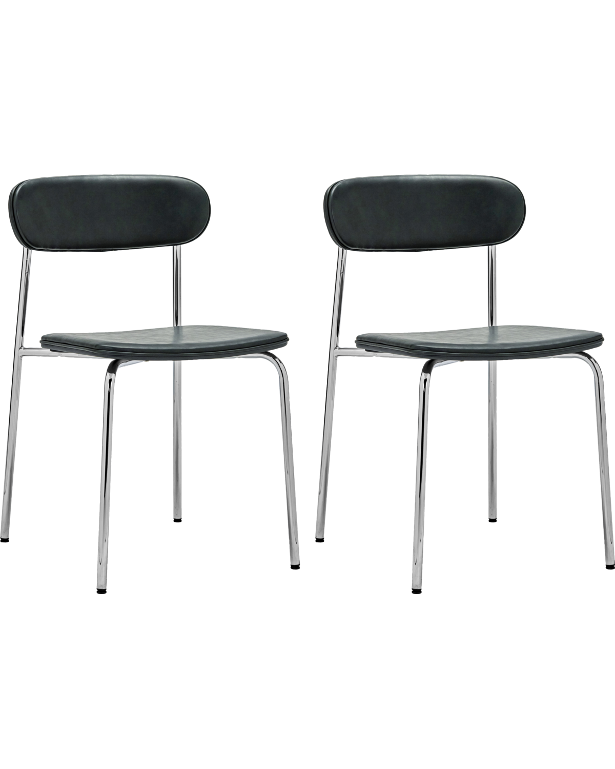 Cadeira, HDPova, Cromo; Verde escuro