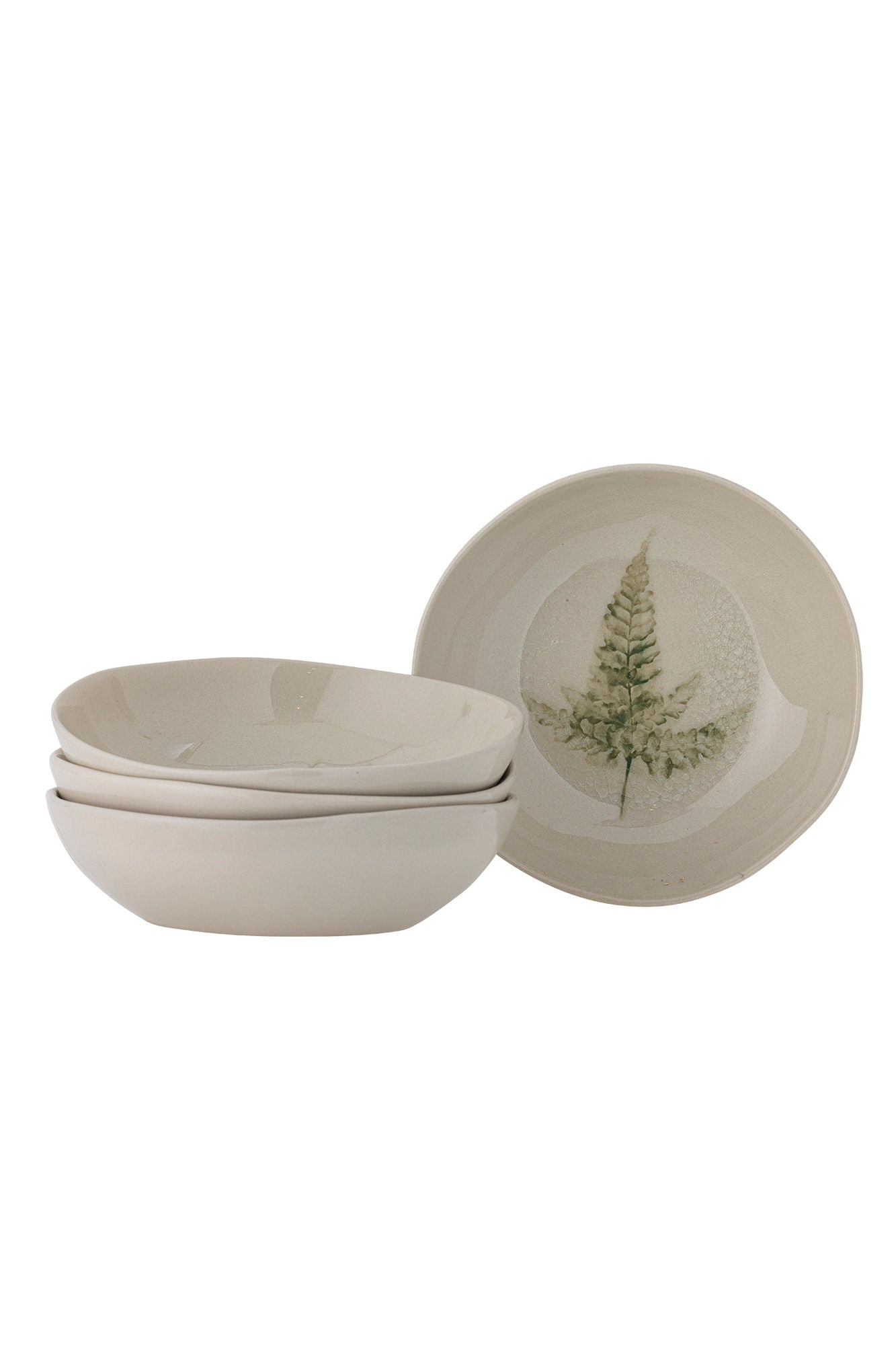 Bloomingville Bea Plate Deep, Multipak, Nature, GJa