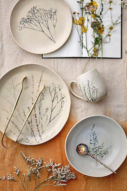 Bloomingville Bea Plate Deep, Multipak, Nature, GJa