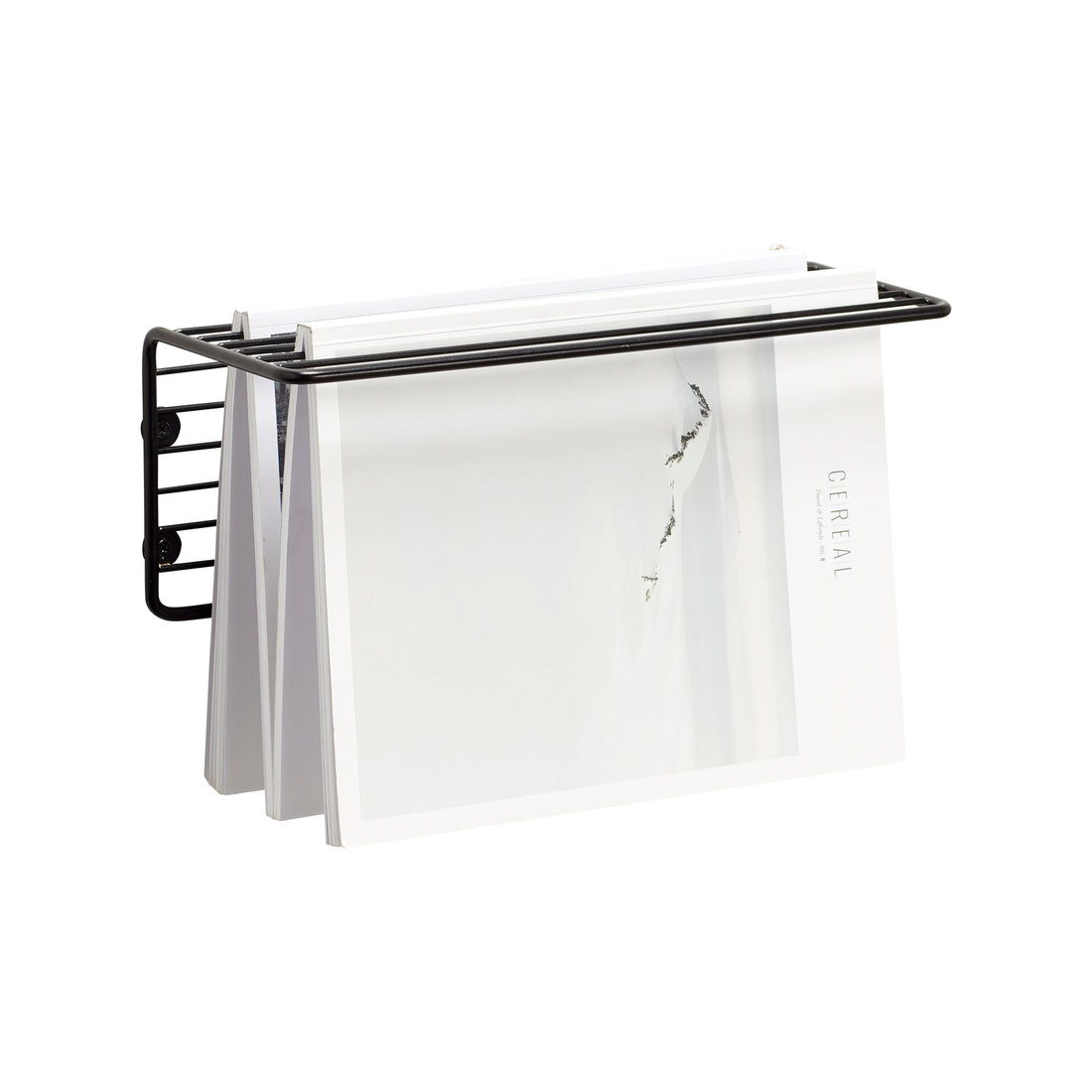 Prateleira esbelta pequena preta - 32x13xh13cm