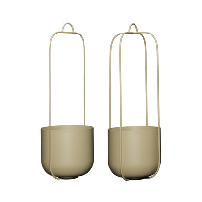 Lotus pendurado maconha cáqui (conjunto de 2) - Ø16xh44cm