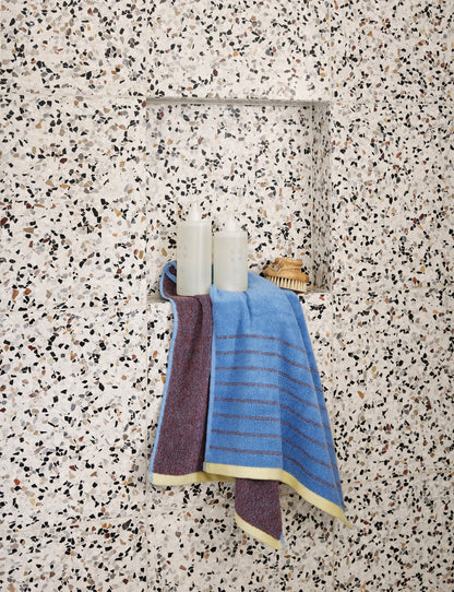 Hübsch Promenade Toalha Grande roxo/azul