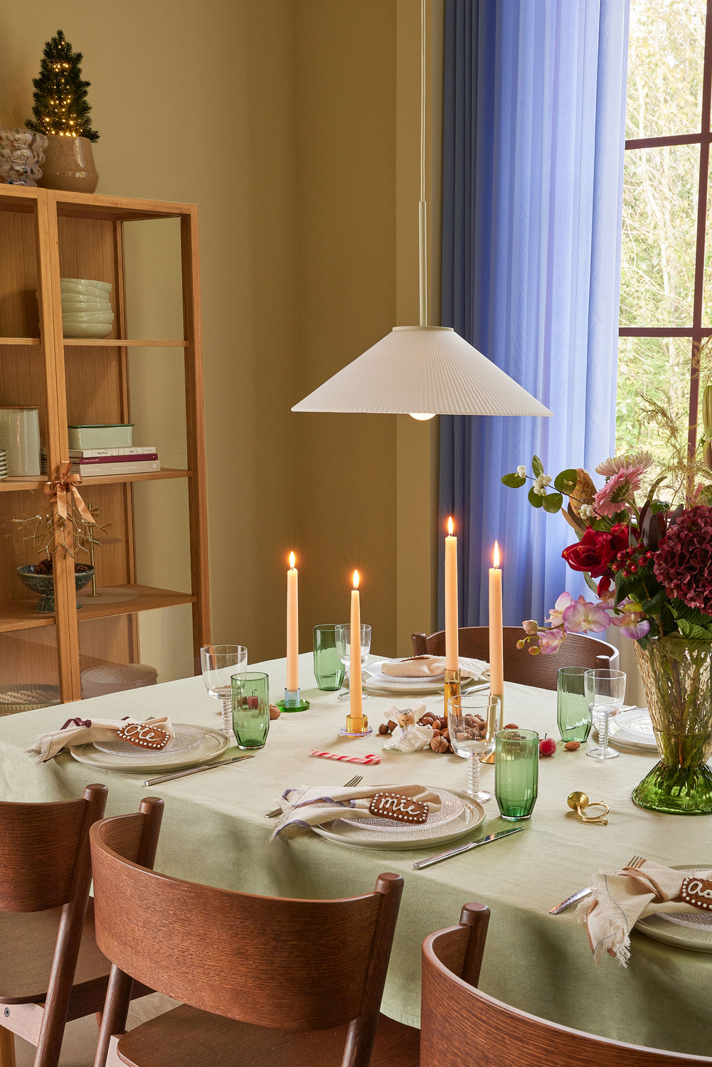 Pendente Sólido Branco/Areia - ø44xh34cm, E27