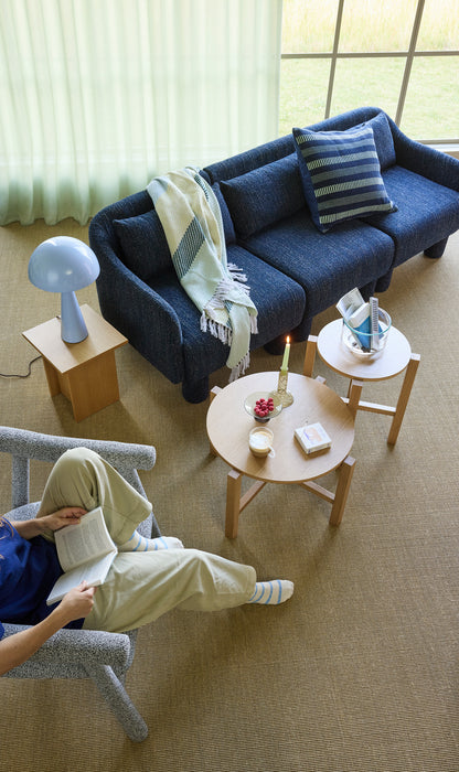 Candeeiro de mesa Mush Alto Azul Gelo - ø30xh50cm