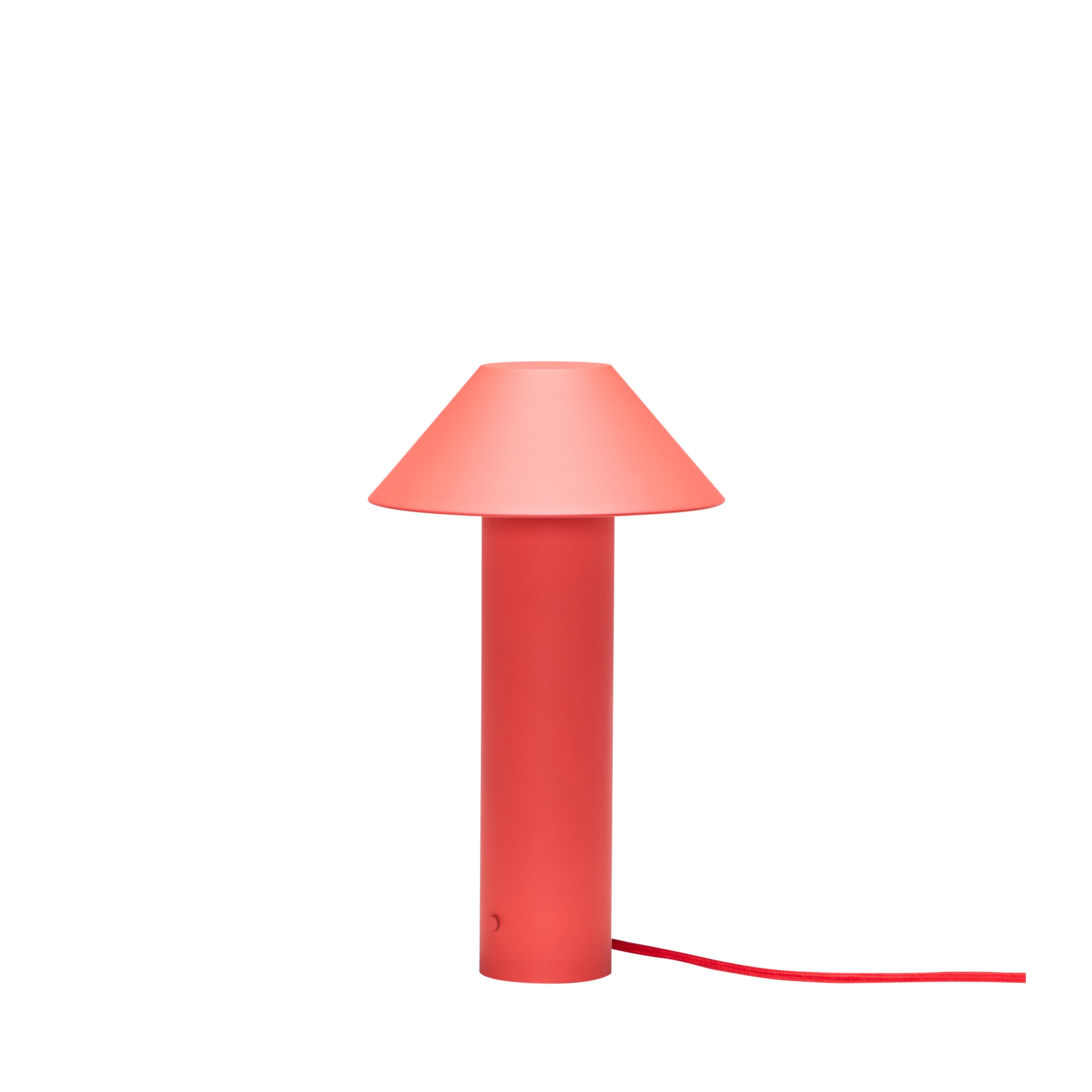 Candeeiro de mesa torre vermelho - ø19xh32cm
