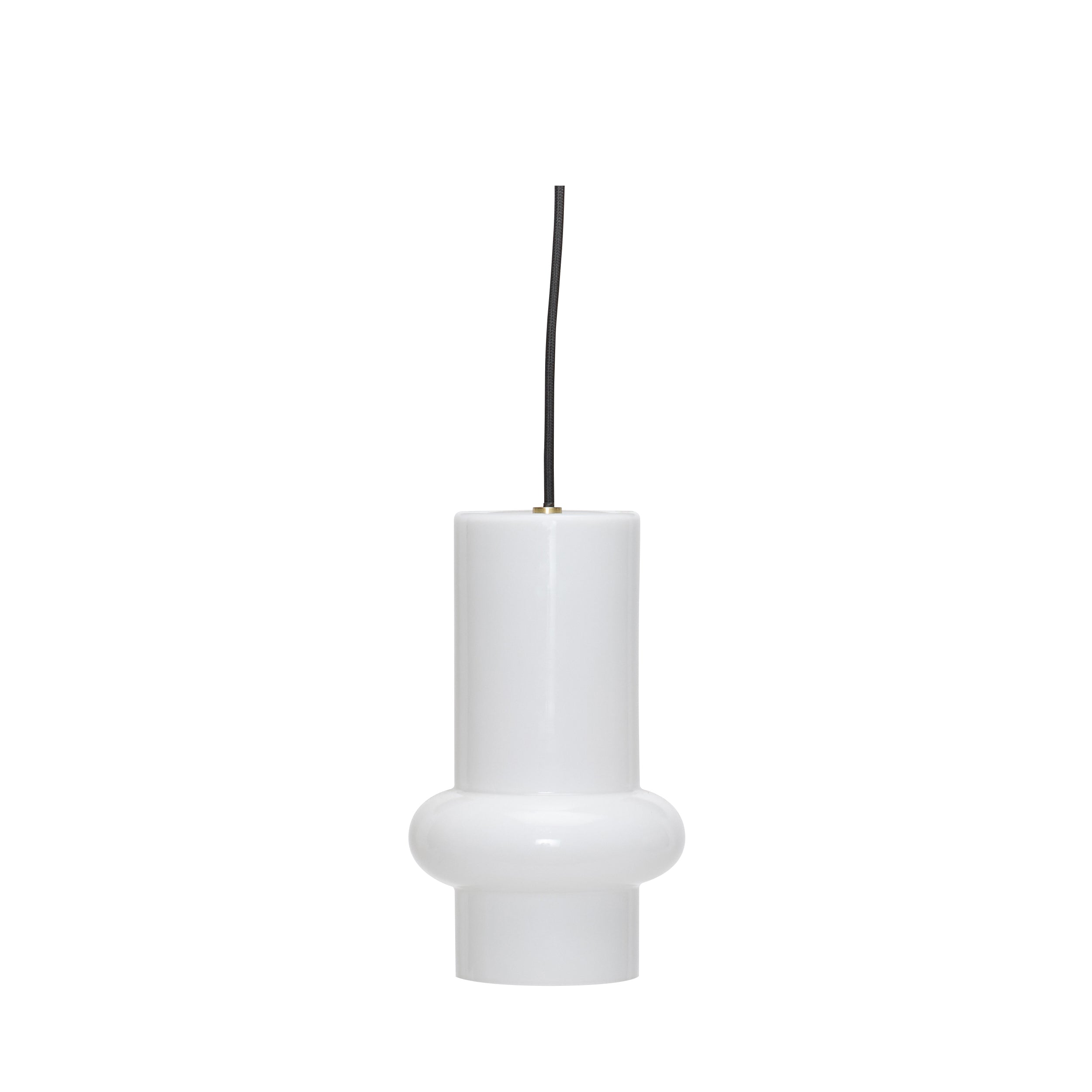 Pendente de pílula em branco branco - ø15xh25cm,