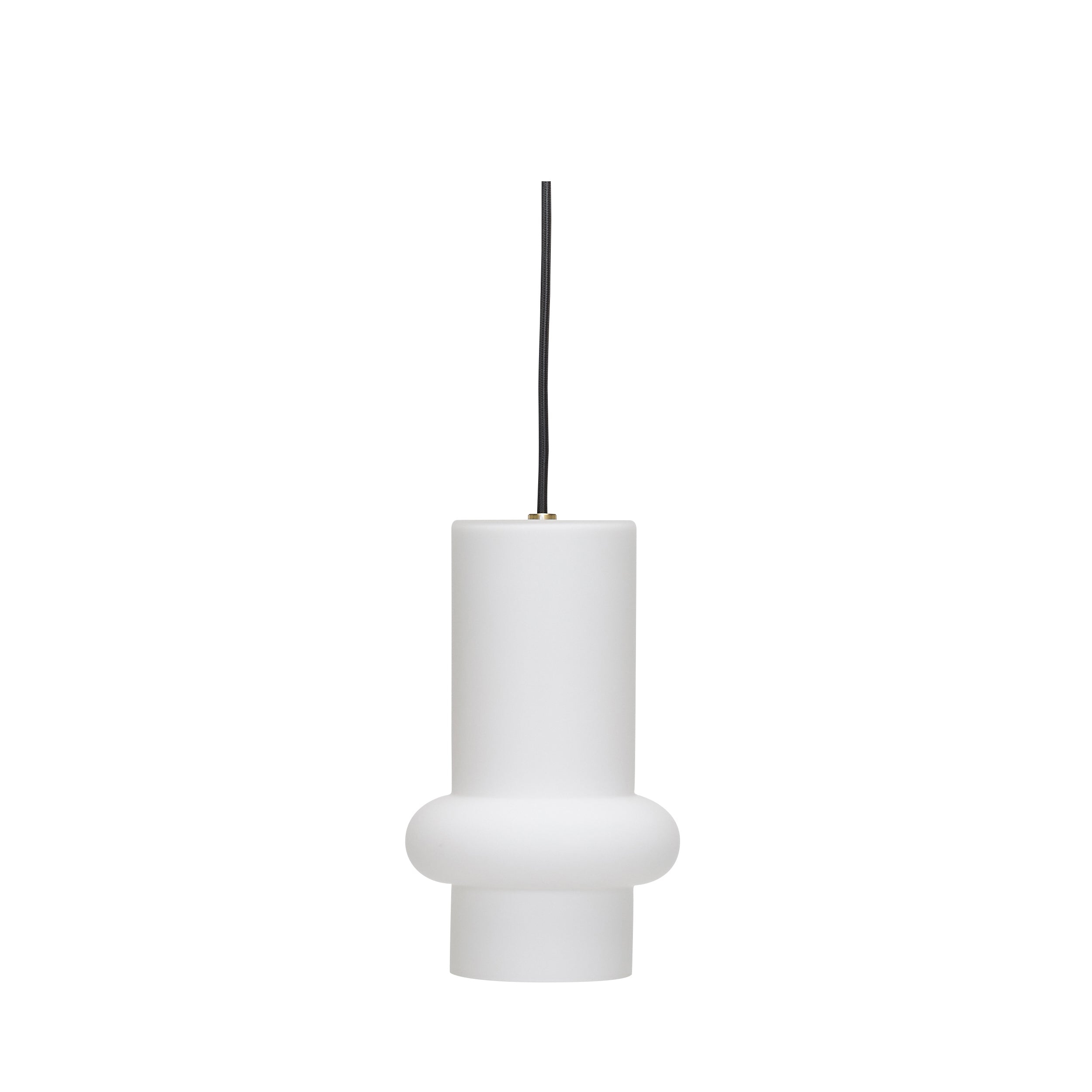 Pendente de Comprimido Baixo Mate Branco - ø15xh25cm,