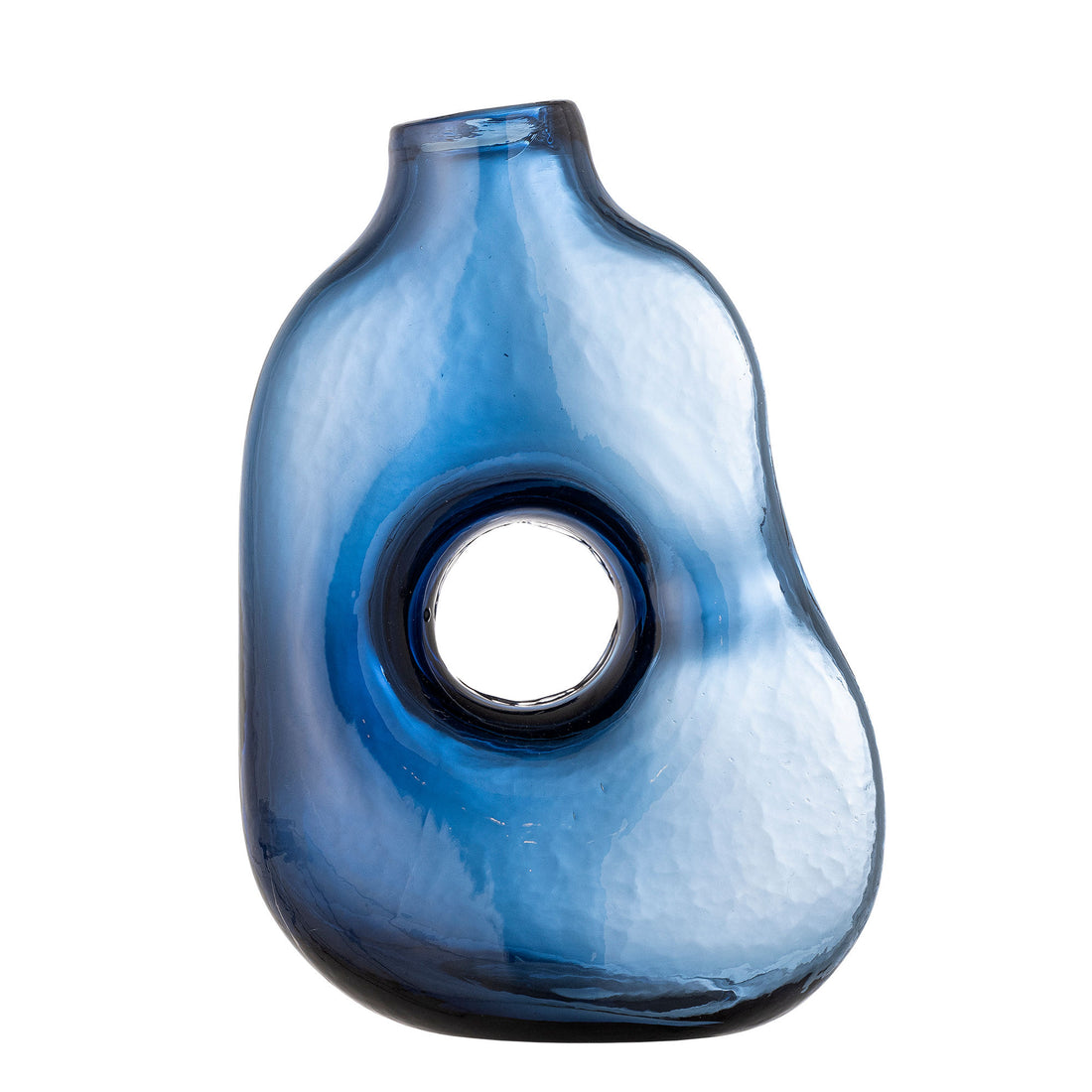 Vaso de Bloomingville Harri, azul, vidro