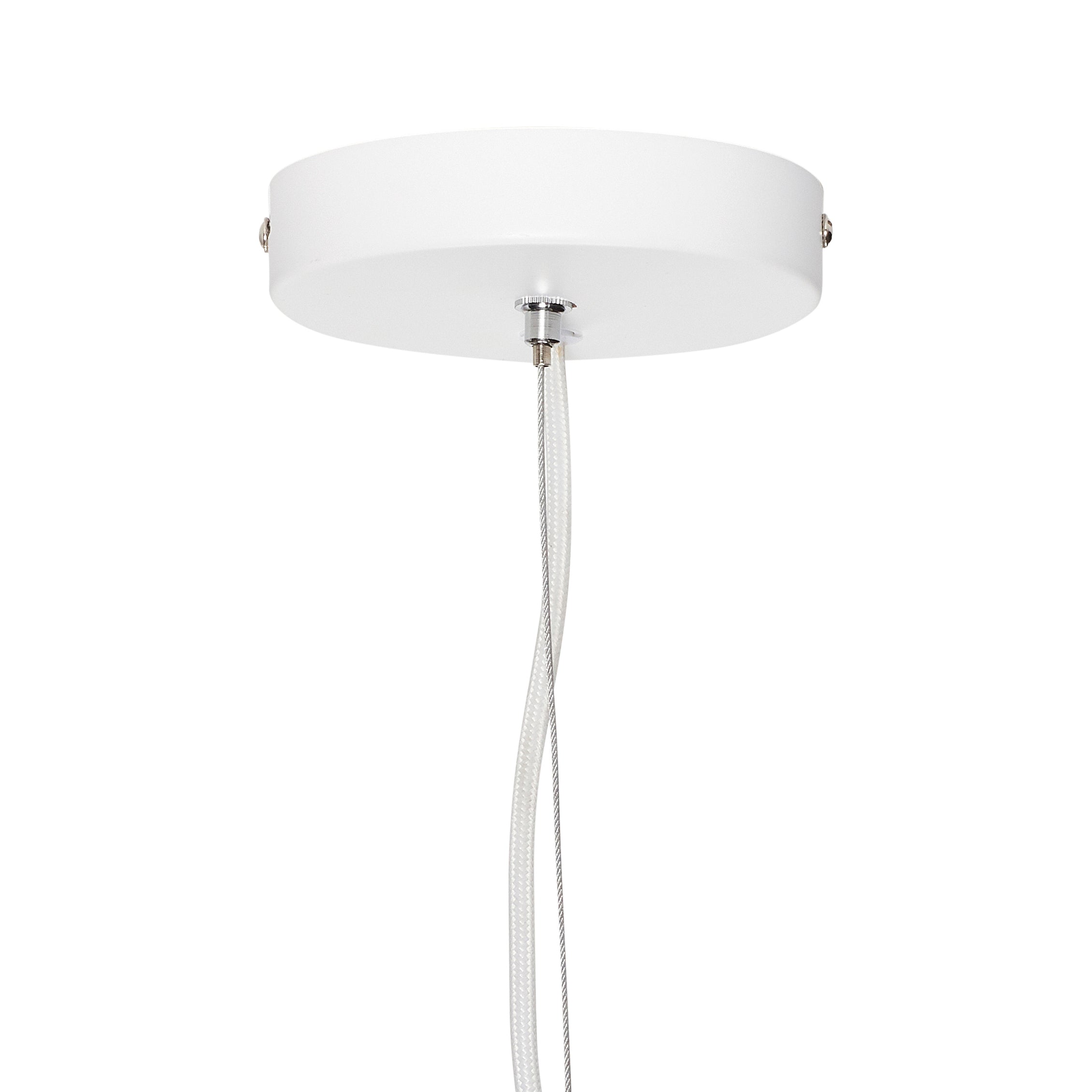 Pingente em movimento branco - Ø22xh35cm, e27/15w