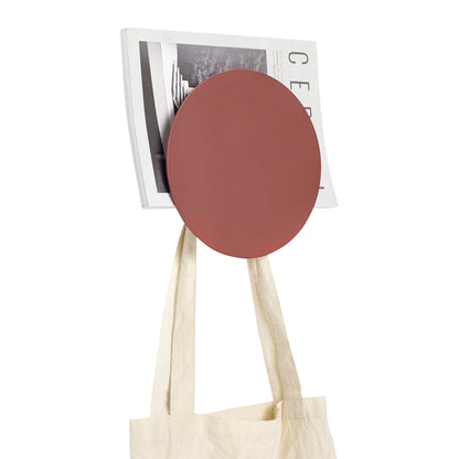 Porta-revistas duplo com gancho Vermelho - ø22x8cm
