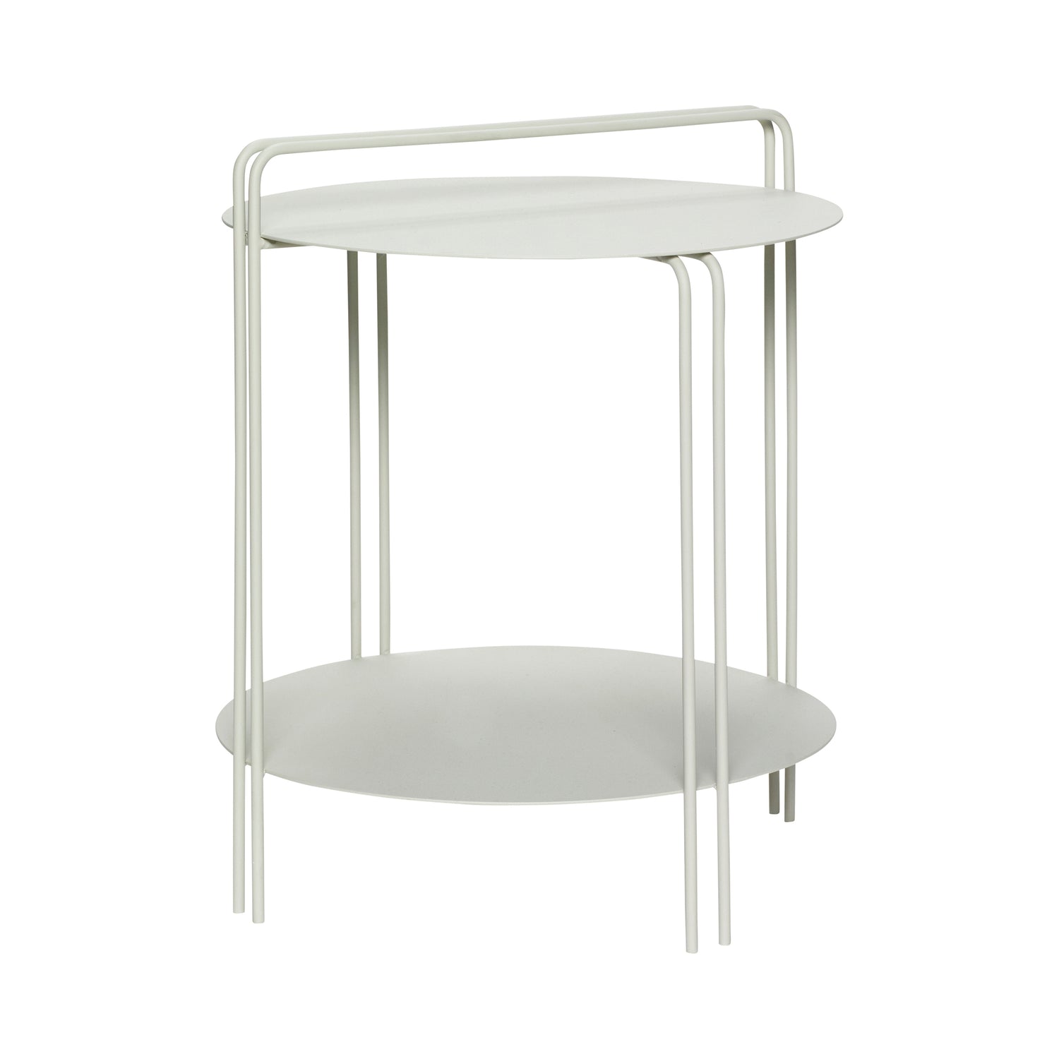 Tabela lateral de transferência cinza claro - Ø45xh53cm