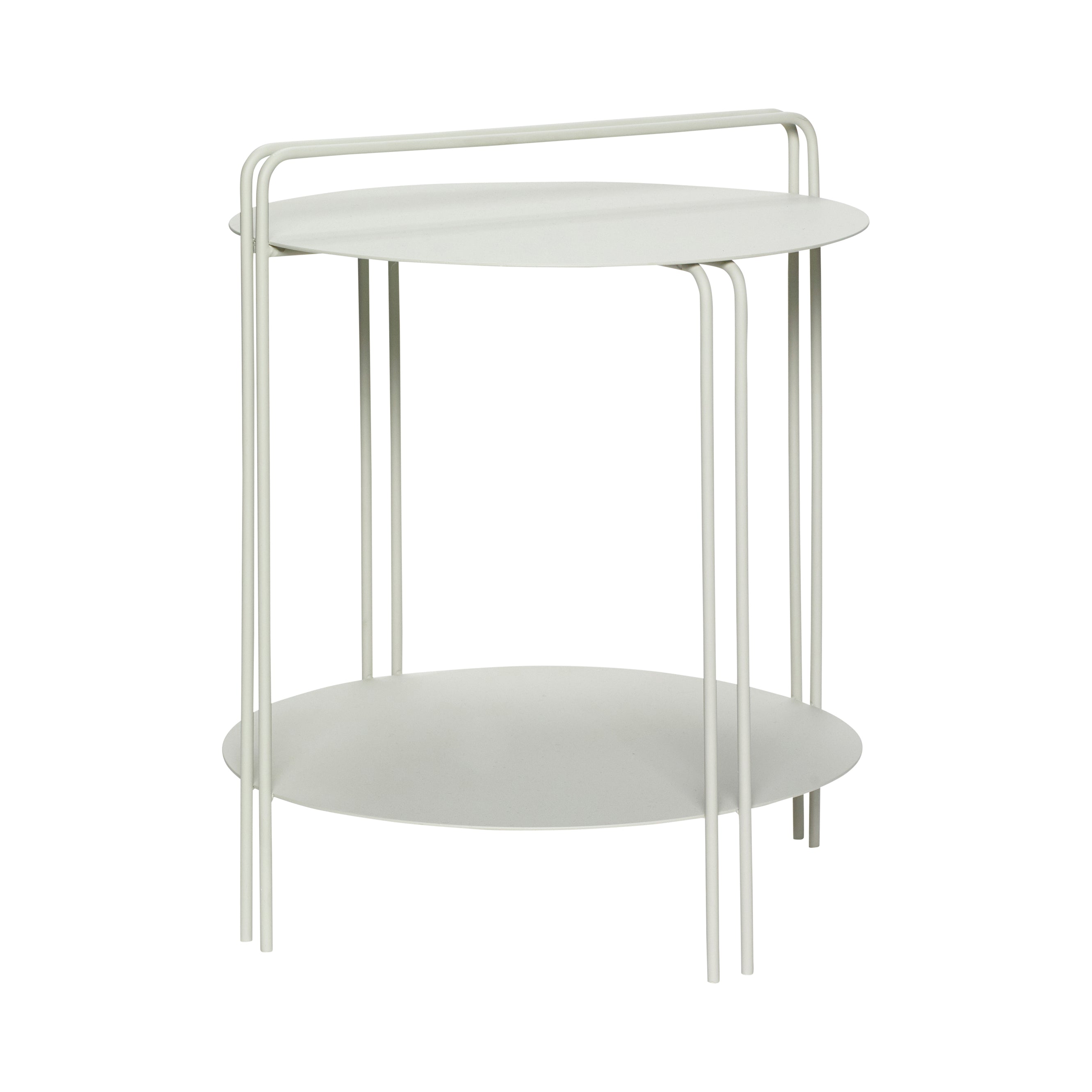 Tabela lateral de transferência cinza claro - Ø45xh53cm
