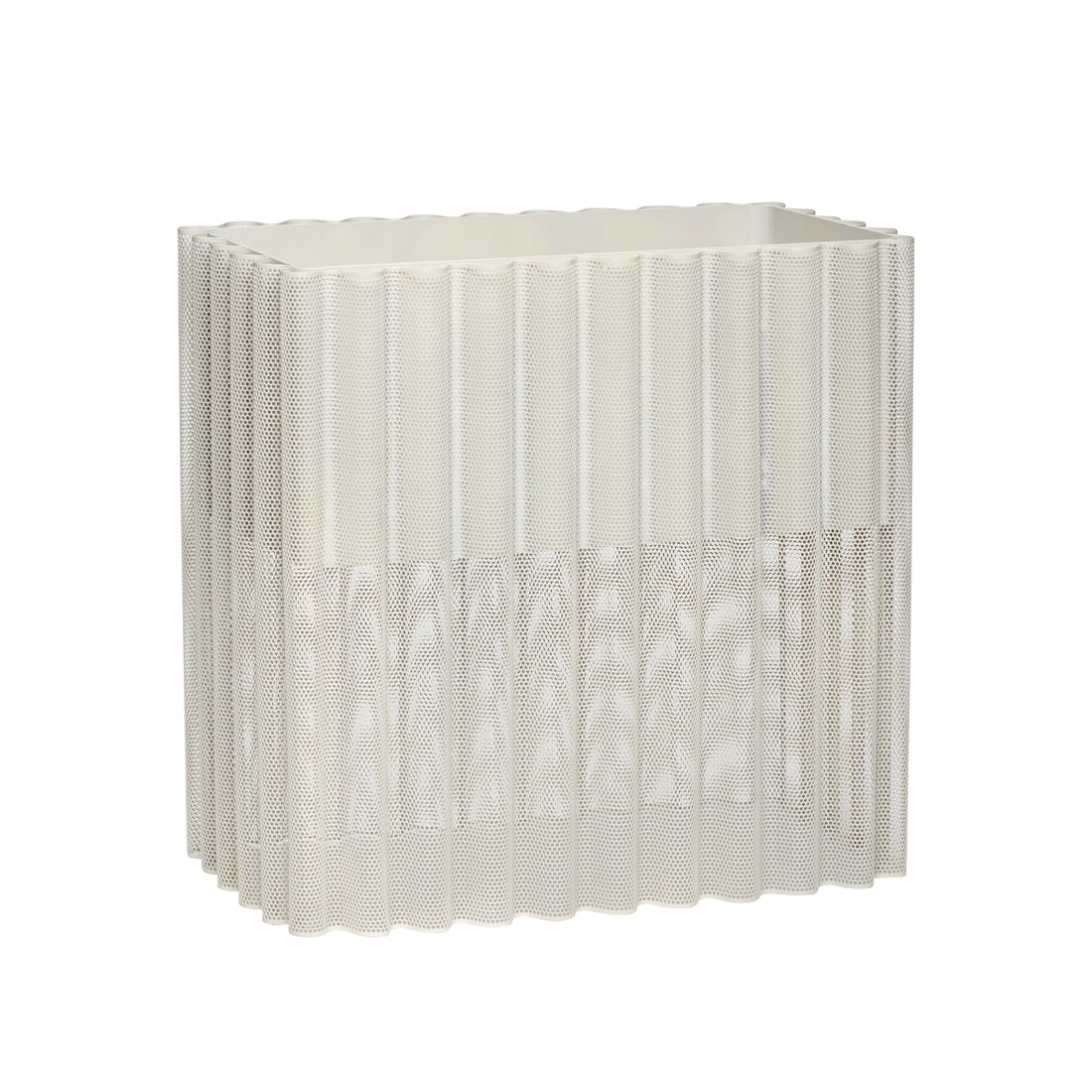 Caixa de planta de fluxo cinza claro - 47x27xh45cm