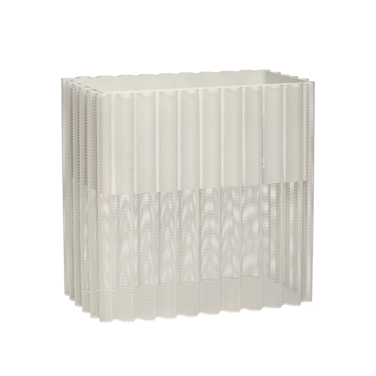 Caixa de planta de fluxo cinza claro - 47x27xh45cm