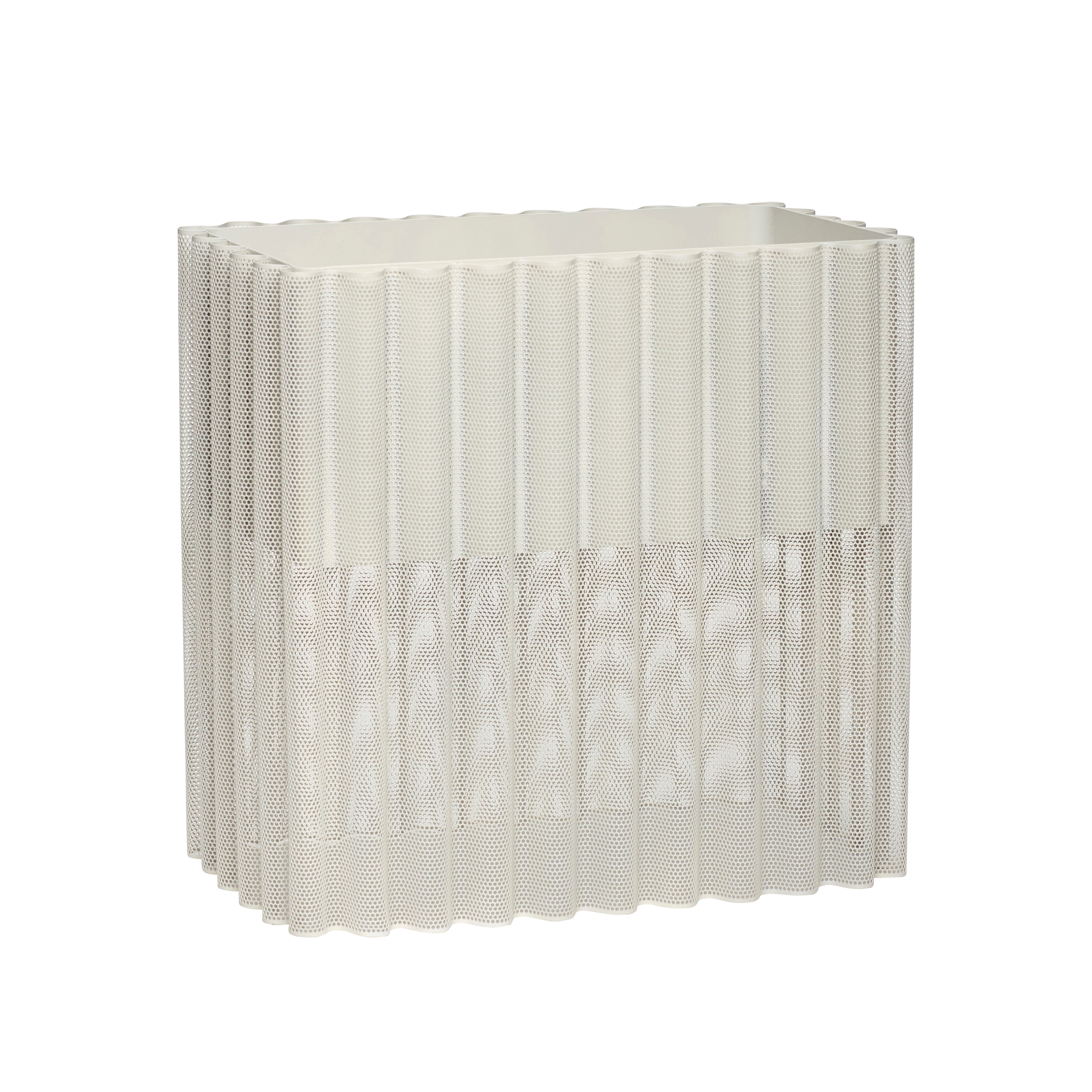 Caixa de planta de fluxo cinza claro - 47x27xh45cm