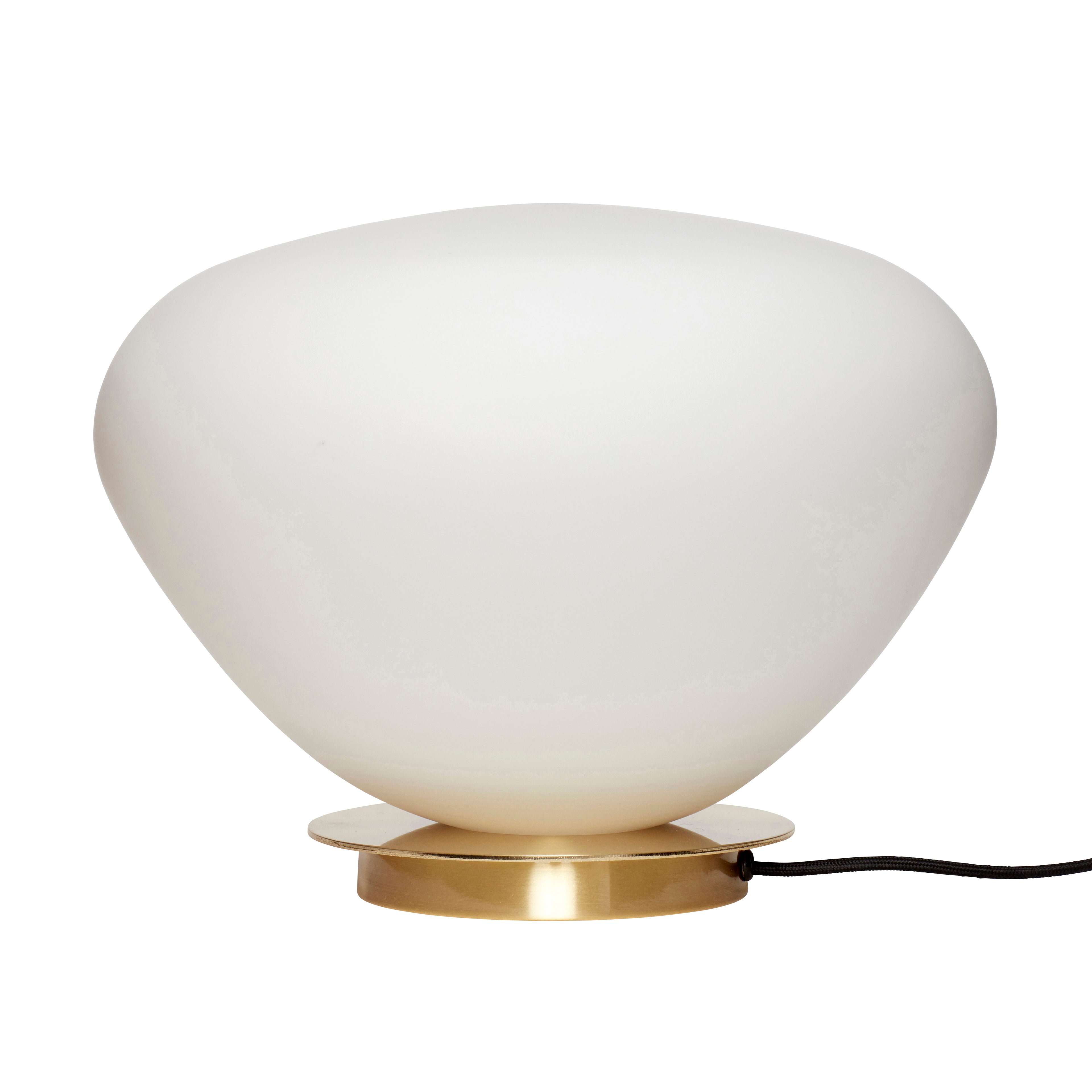 Lâmpada de mesa de feijão branco - Ø39xh28cm, e27