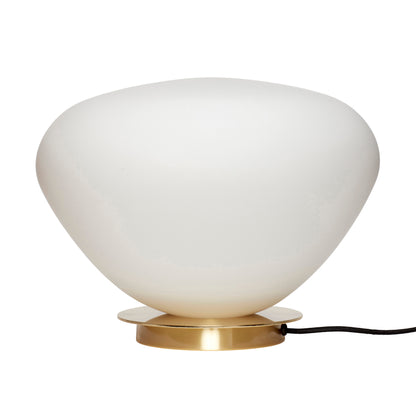 Lâmpada de mesa de feijão branco - Ø39xh28cm, e27