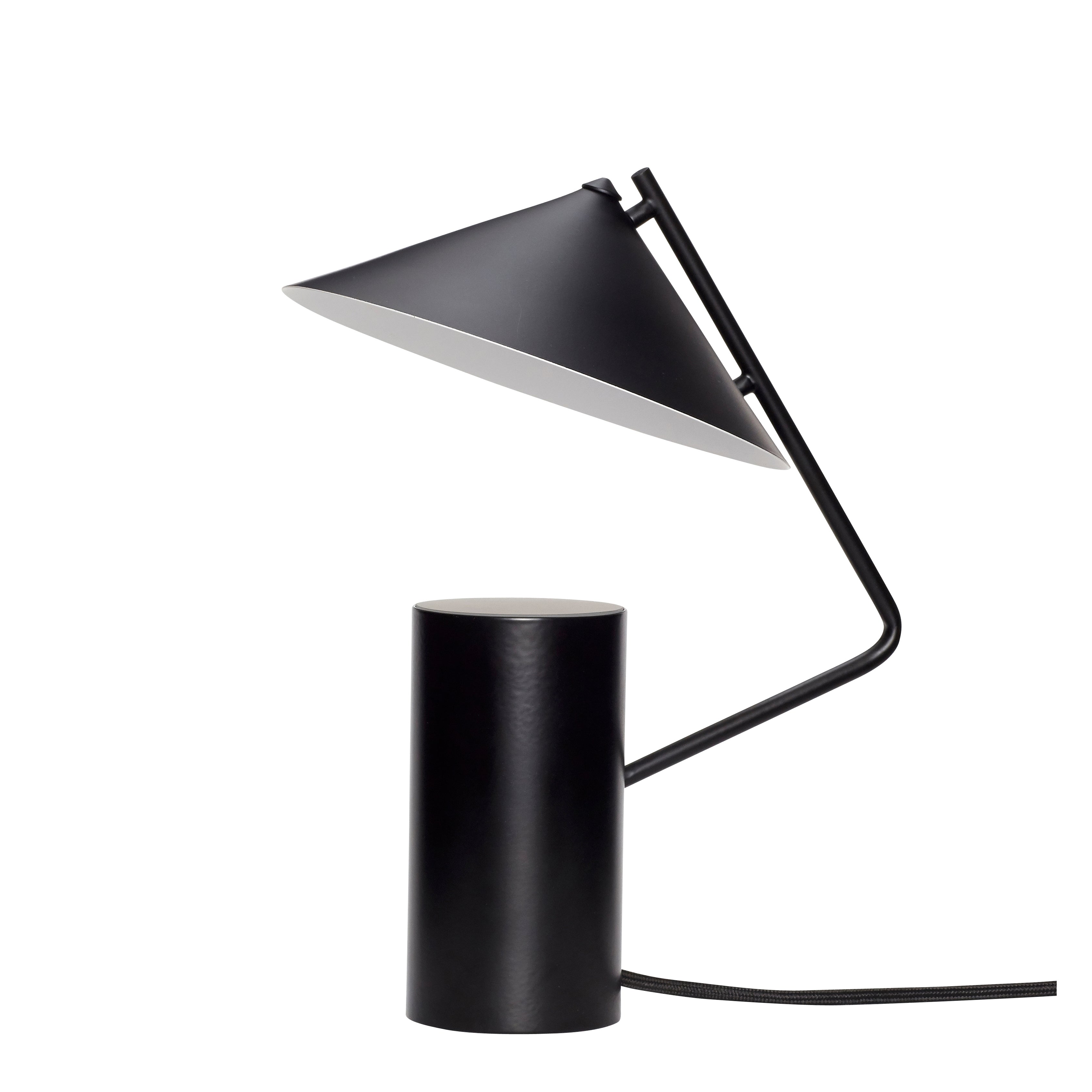 Lâmpada de mesa tardia preta - Ø24xh32cm Gu10