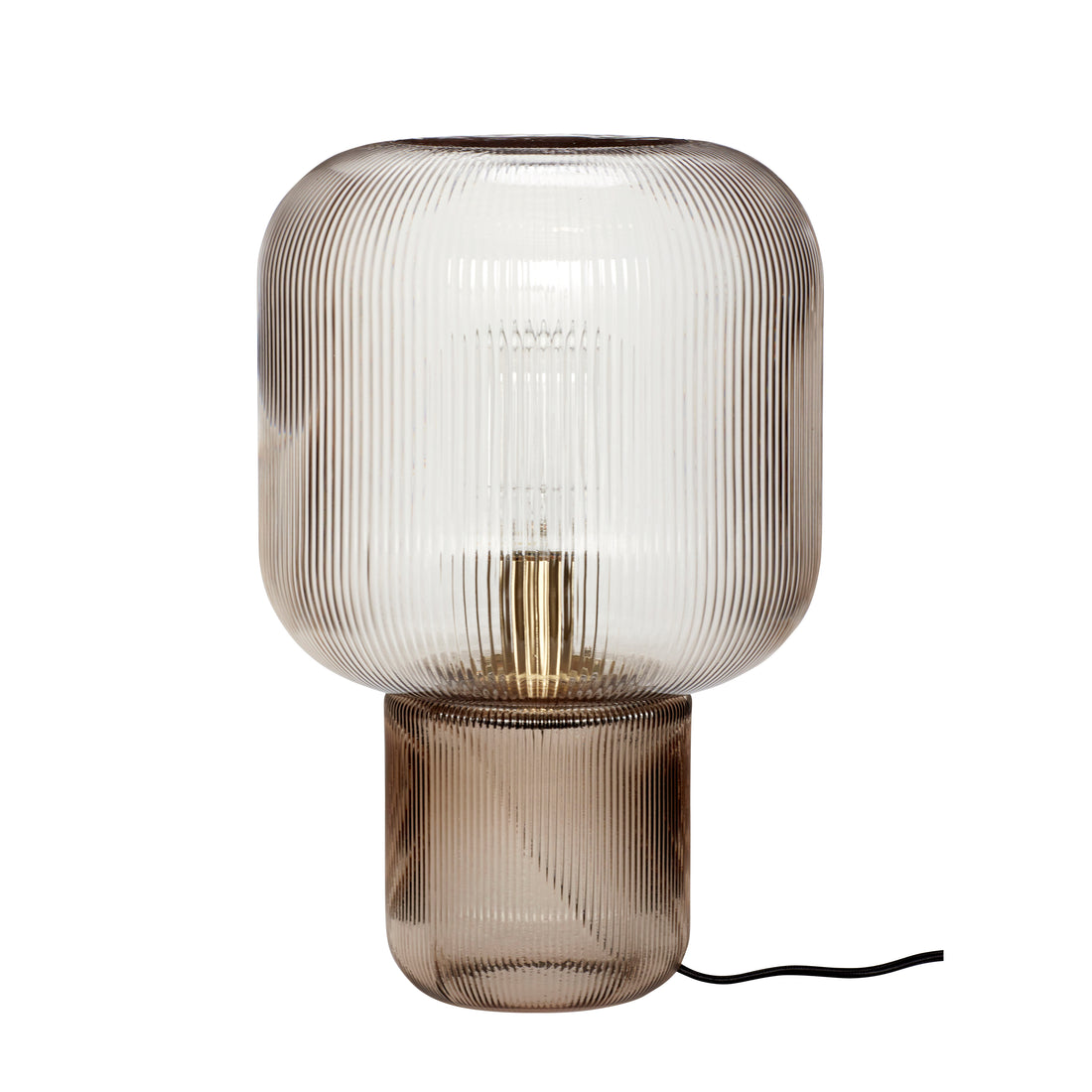 Iluminação de mesa pirum marrom - Ø27xh42cm, e27