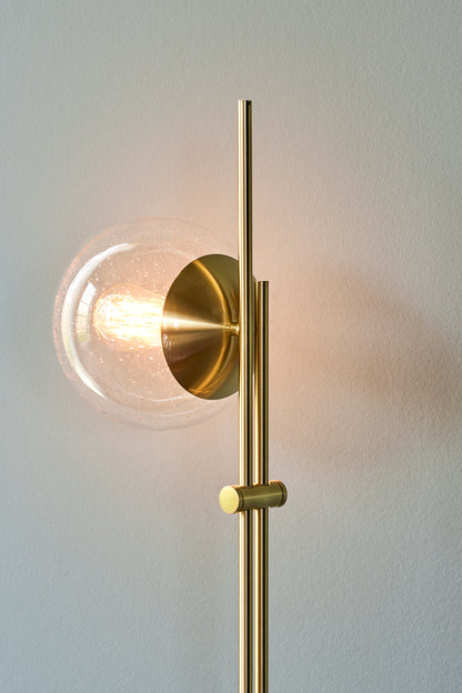 Lâmpada de piso de bolha cor de latão - Ø20xh147cm, e27