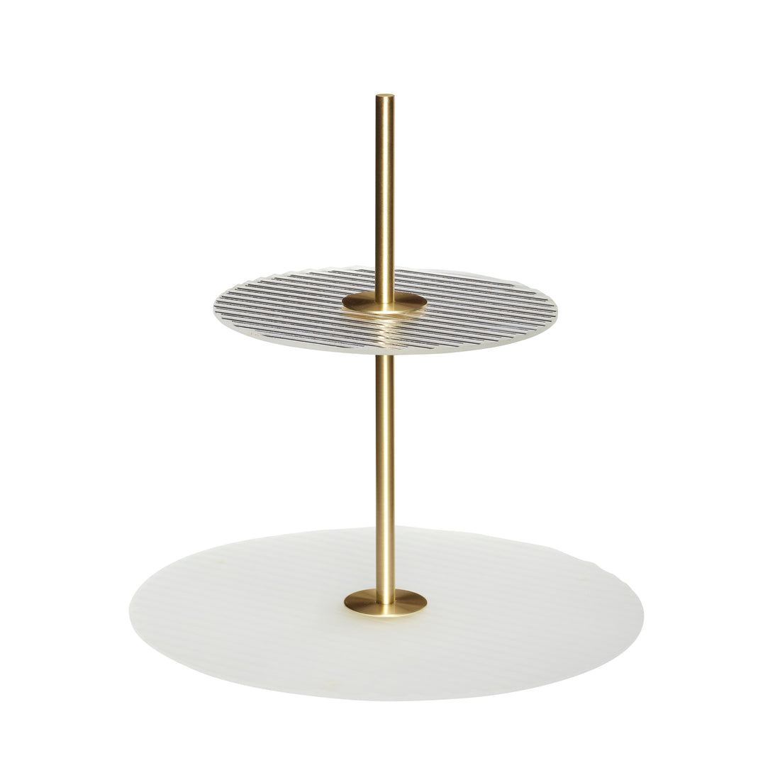 Ripple étagère fosca/cor de latão - Ø30xh31cm