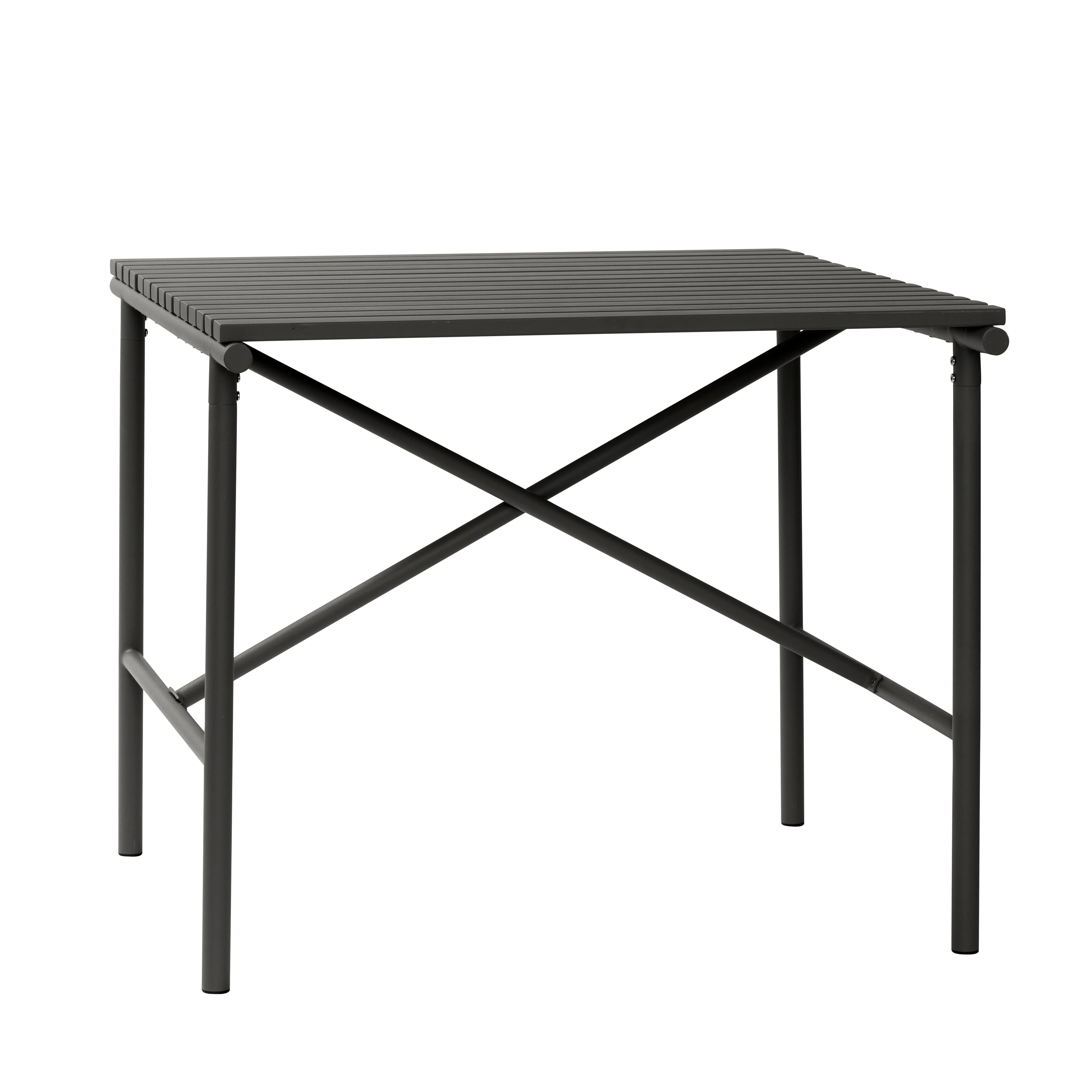 Tabela de villa pequena preta - 90x90xh76cm