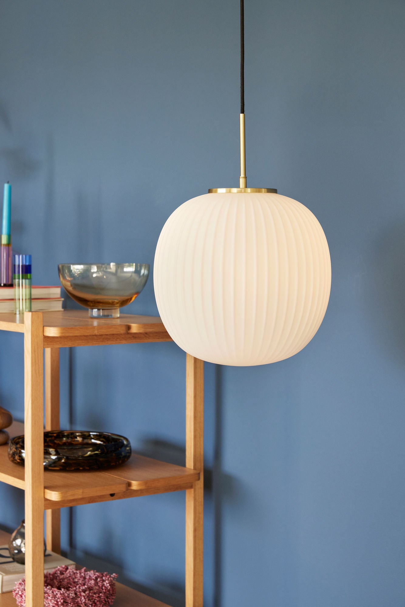 Pingente sereno de Hübsch Ø32 branco