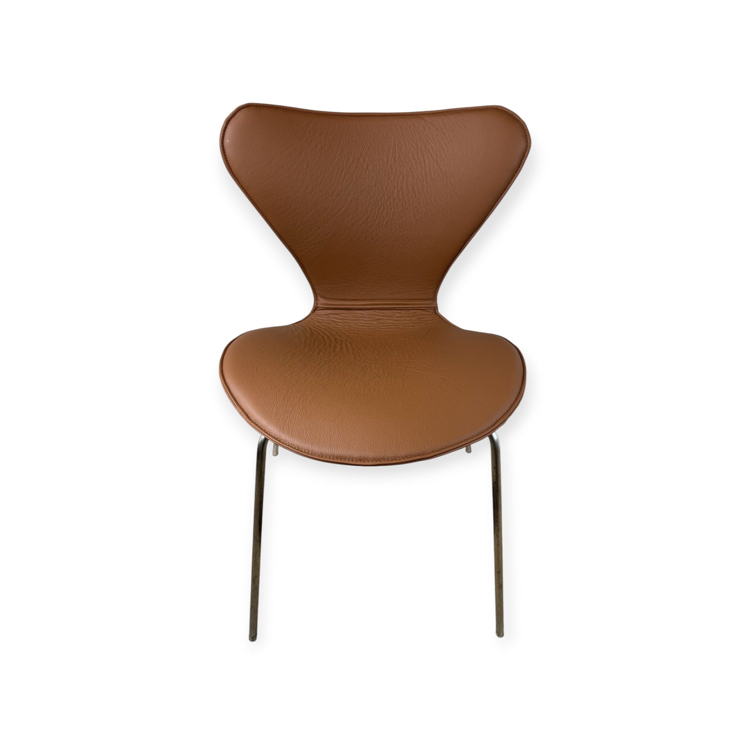 Capa completa para Arne Jacobsen 3107 Cadeira em couro preto