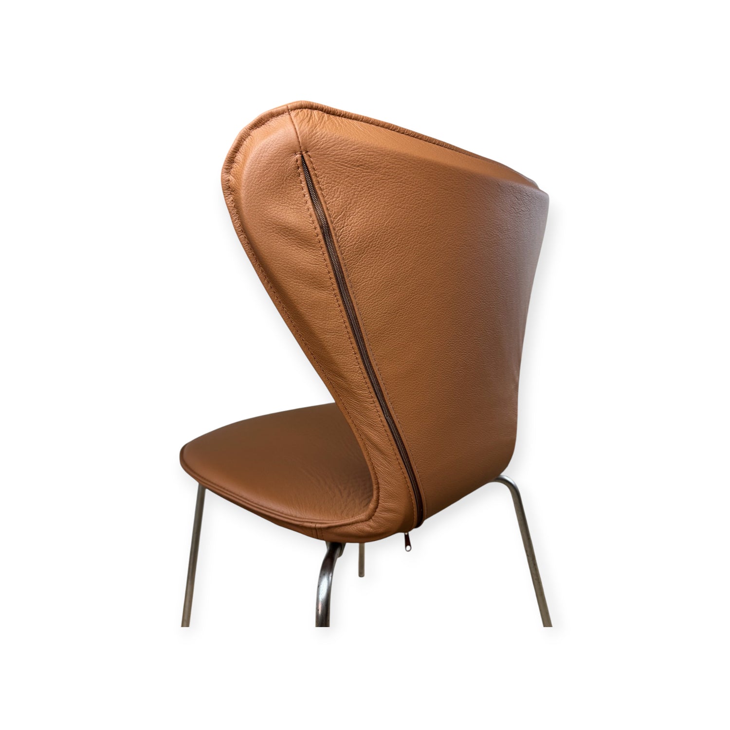 Capa completa para Arne Jacobsen 3107 Cadeira em couro preto