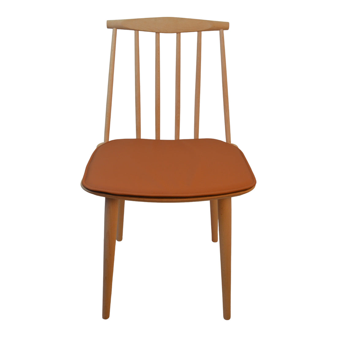 Almofada de couro de luxo Cognac para Hay J77 (FDB) A cadeira