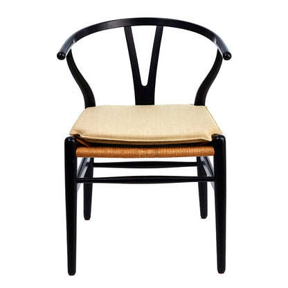 Almofada para Hans J. Wegner Y-Cheir Ch24 em preenchimento de tecido bege