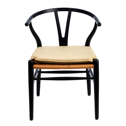 Almofada para cadeira Y Hans J. Wegner CH24 em - estofamento em tecido bege