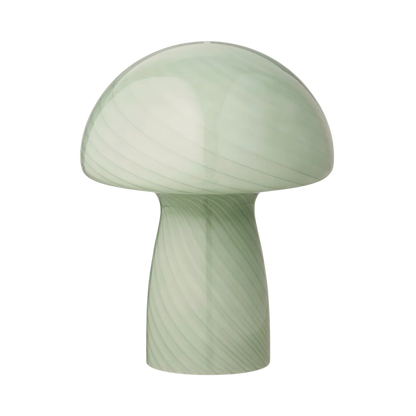 Bahne - Lâmpada de fungos / luminária de cogumelos, hortelã - H23 cm.