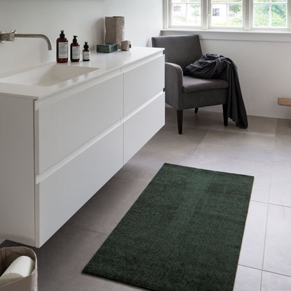GULVMÅTTE 90 X 130 cm - UNI COLOR/DARK GREEN - Tica Copenhagen - DesignGaragen.dk