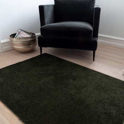 GULVMÅTTE 90 X 130 cm - UNI COLOR/DARK GREEN - Tica Copenhagen - DesignGaragen.dk